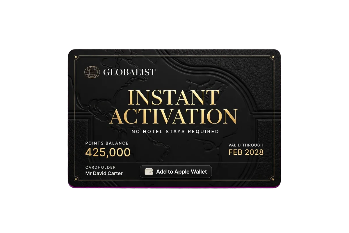 Instant Hyatt Globalist Status – No Stays Required
